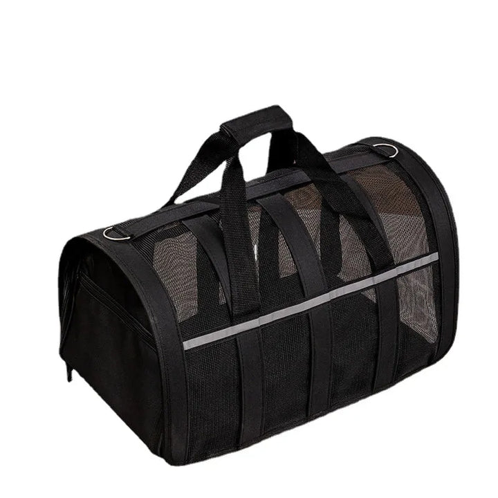 Bolsa Transporte Para Pet Transparente Preto