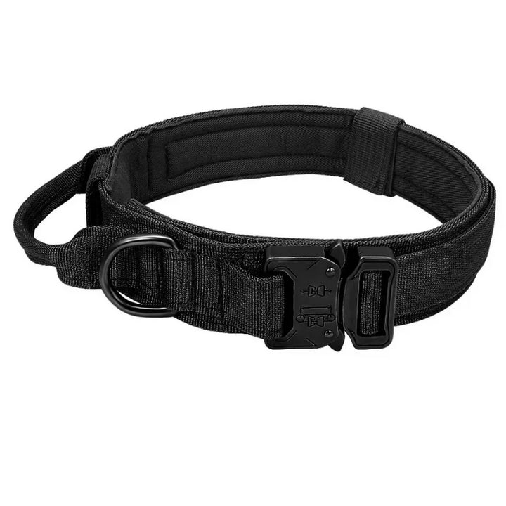 Coleira para Cachorro Grande Tática Militar Preto