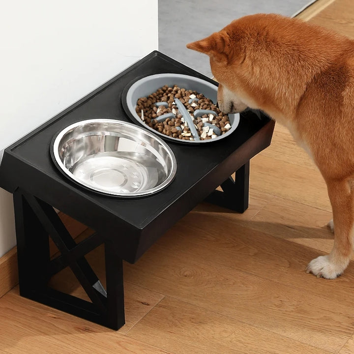 Comedouro Elevado Com Altura Ajustável Para Cachorro