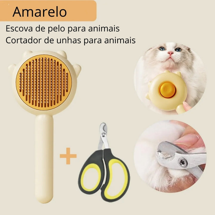 Escova para Pelo de Gato + Tesoura Mágica 2
