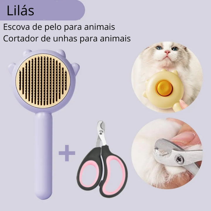 Escova para Pelo de Gato + Tesoura Mágica 5