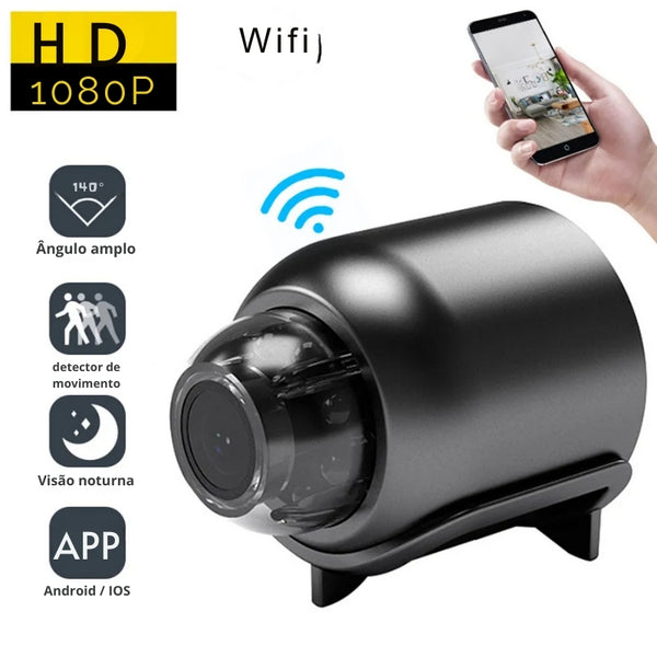 Mini Câmera de Segurança Wifi Pet HD 1080