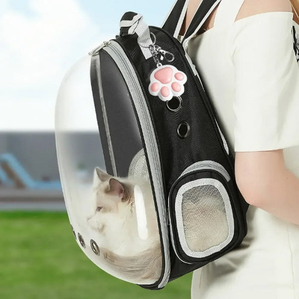 Mochila Transparente para Transportar Gato 