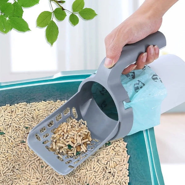 Pá Higiênica Gatos com Dispenser Multifuncional