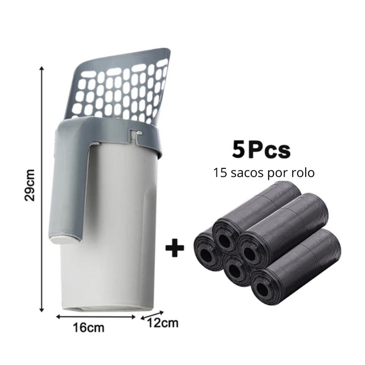 Pá Higiênica Gatos com Dispenser Multifuncional 5pcs