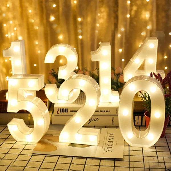Números e Letras Em Led Para Decoração