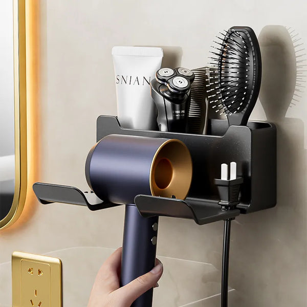 Suporte De Parede Para Secador De Cabelo (Sem Furos)
