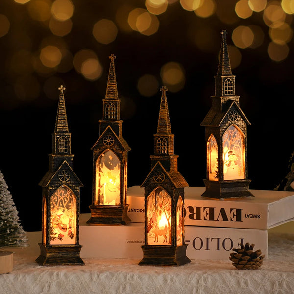 Luminária Torre para Decoração de Natal em Led