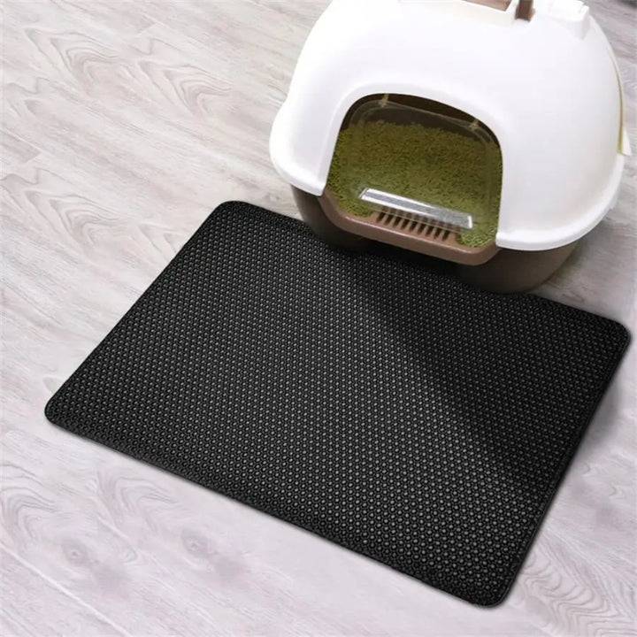 Tapete Higiênico Impermeável Para Gatos Preto