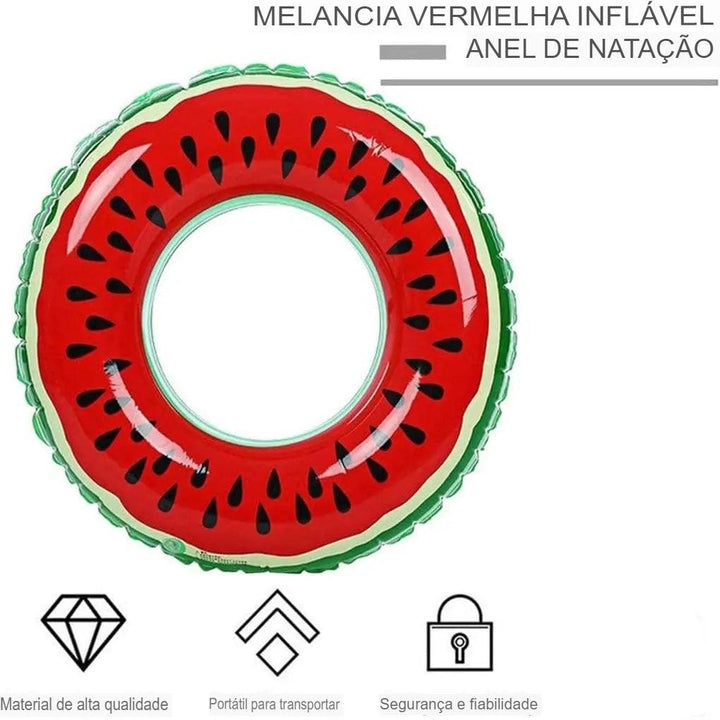 boia para piscina com tema de melancia