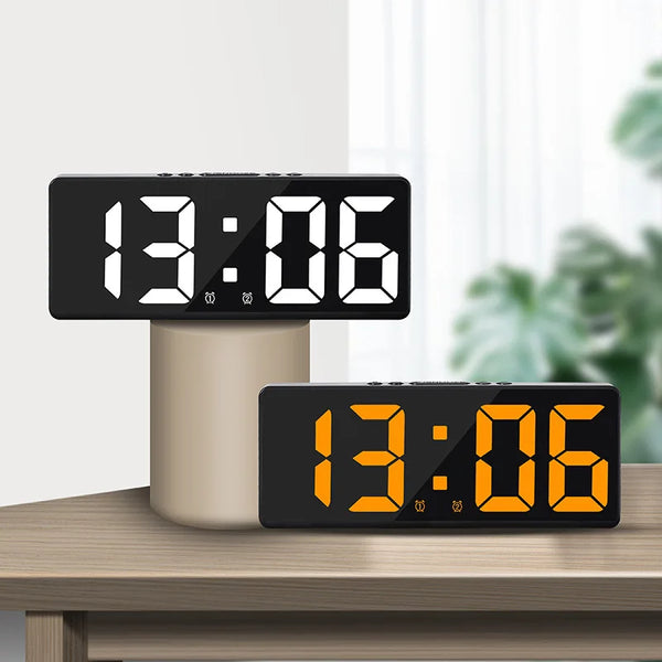 Relógio Despertador Digital Com Controle De Voz